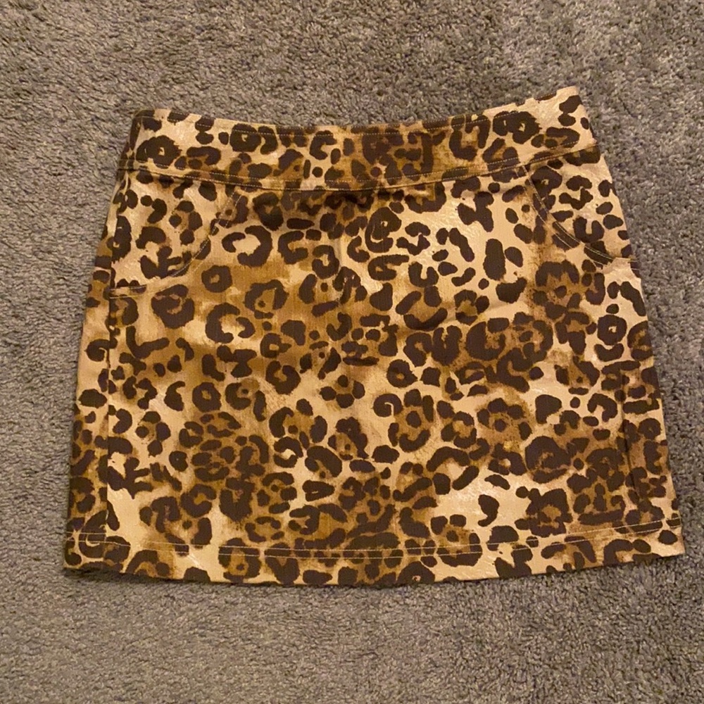 Leopard Print Skirt
